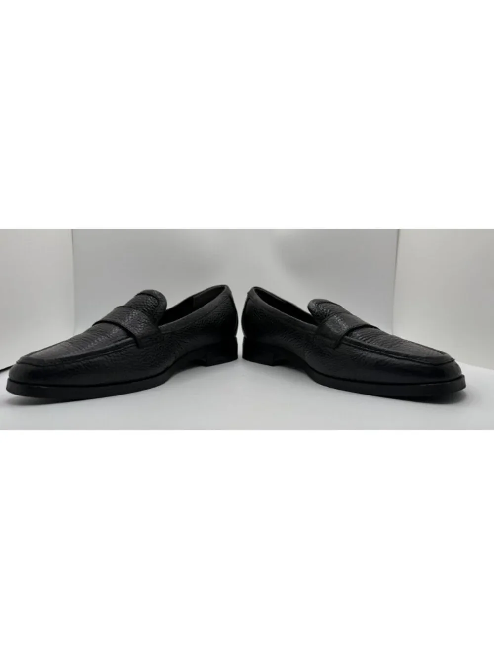 Vionic Sellah Tumbled Leather Penny Loafers Black Women Size 8 Work Casual Shoes